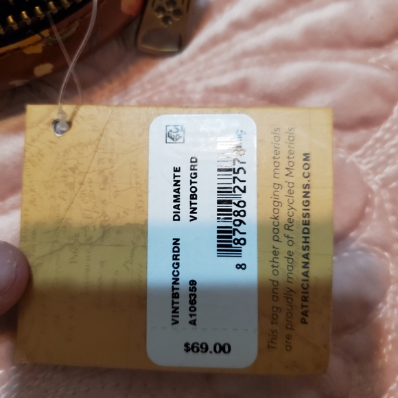 Patricia Nash Diamante Genuine Leather Jewelry Case - Picture 3 of 7